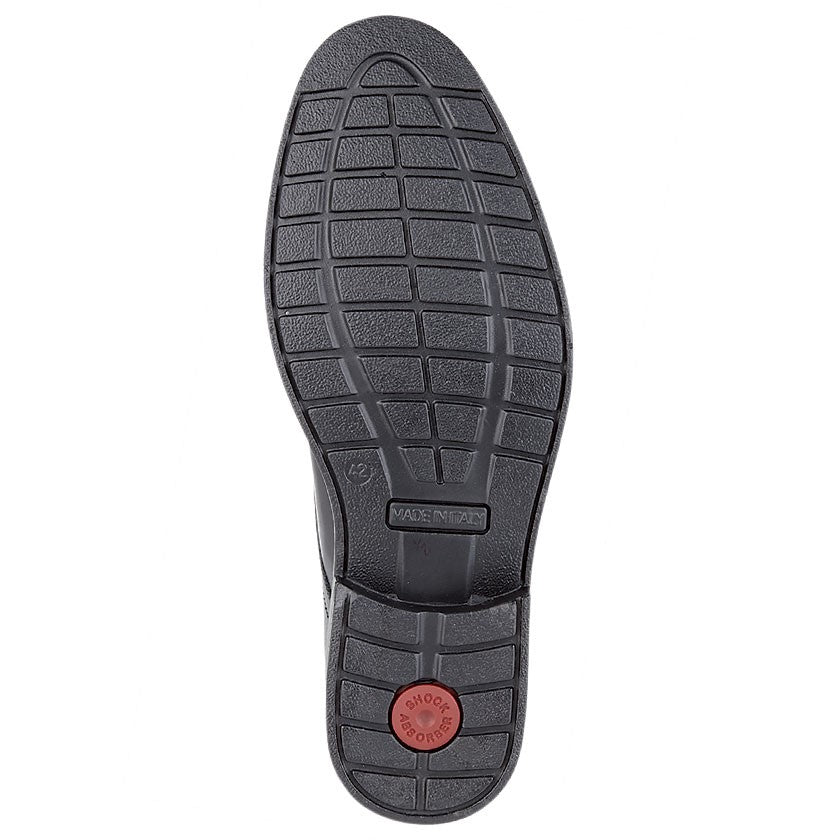 Men’s Black Leather 4 Eye Capped Gibson Shoe