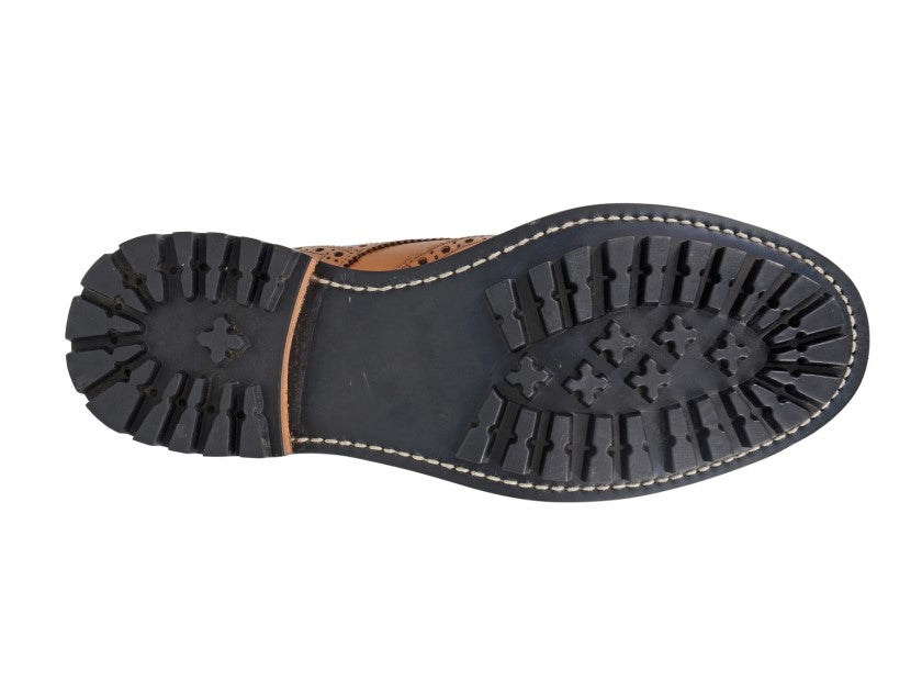 Men’s Tan Argentinian Leather Brogue Gibson Shoes