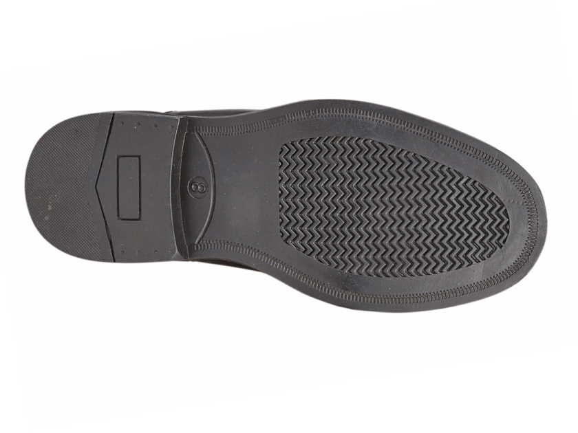 Men’s Black Leather Capped Oxford Cadet Shoes