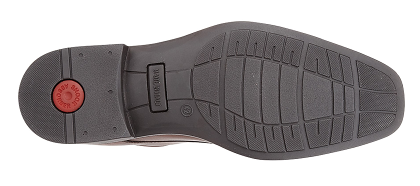 Men’s Black Leather 4 Eye Tramline Tie Shoe