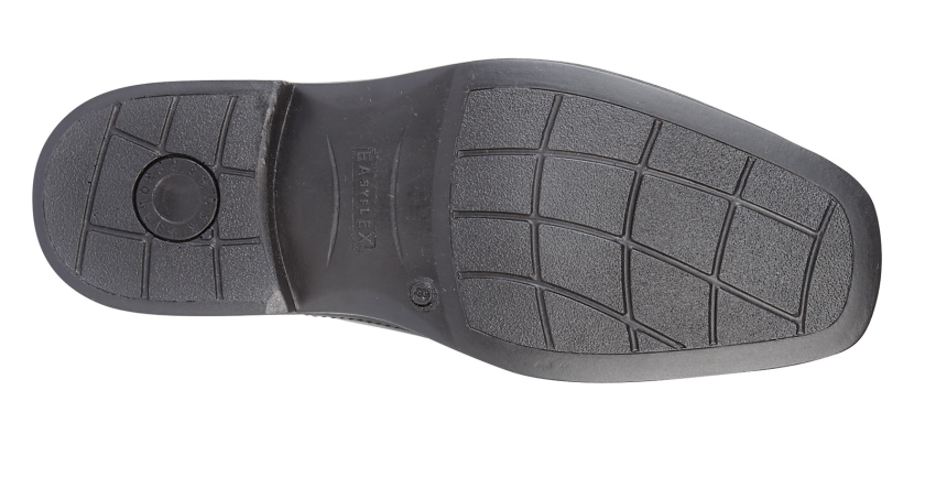 Men’s Black Leather Twin Gusset Panel Casual Shoes