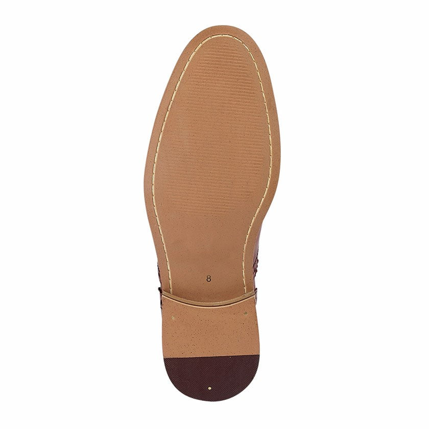 Men’s Tan Leather 5 Eyelet Brogue Oxford Shoes