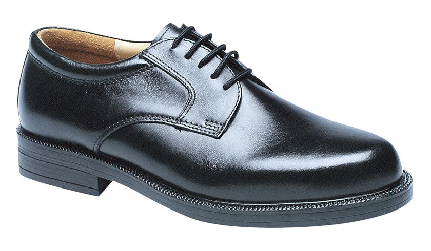 Men’s Black Leather Plain Gibson Shoes