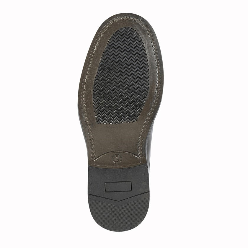 Men’s Black Leather Capped Gibson Shoes