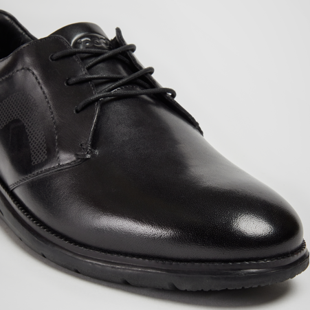 ASTON BLACK LEATHER LACE-UP