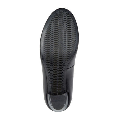 Women’s Black Leather 45mm Court Shoes