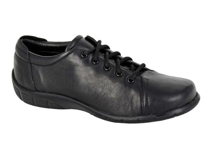 Women’s Black Nappa Leather Comfort Shoes