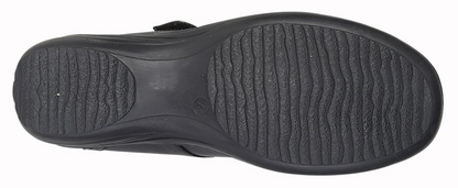 Women’s Black Leather Bar Shoes