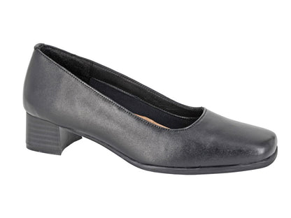 Women’s Black Leather 35mm Court Shoes