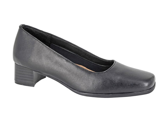 Women’s Black Leather 35mm Court Shoes