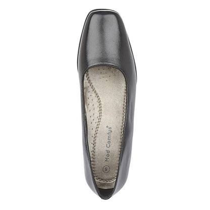 Women’s Black Leather 35mm Court Shoes