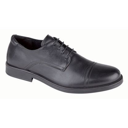 Men’s Black Leather 4 Eye Capped Gibson Shoe