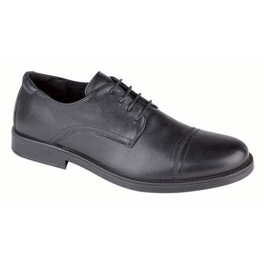 Men’s Black Leather 4 Eye Capped Gibson Shoe