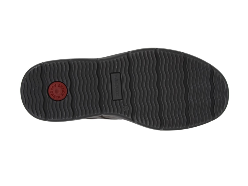 Men’s Extra Wide Black Soft Leather Waterproof Shoes