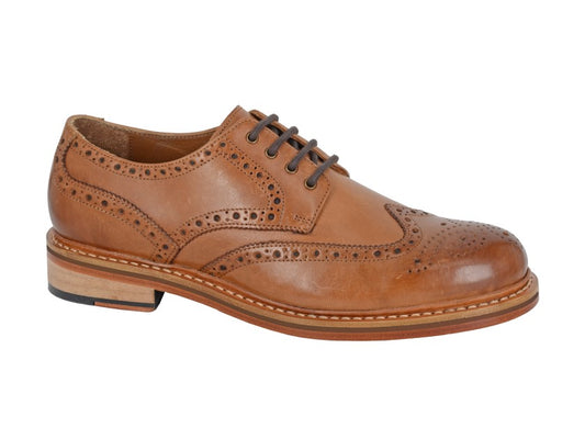 Men’s Tan Leather Brogue Gibson Shoes