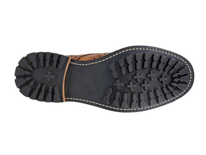 Men’s Tan Argentinian Leather Brogue Gibson Shoes