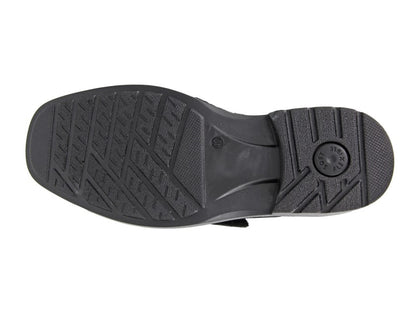 Men’s Black Leather Lace Up Comfort Casual Shoes