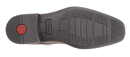 Men’s Black Leather 4 Eye Tramline Tie Shoe
