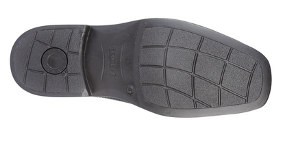 Men’s Black Leather Twin Gusset Panel Casual Shoes
