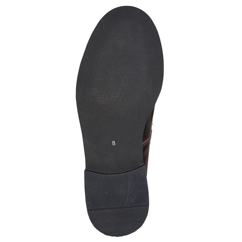 Men’s Oxblood Hi-Shine Leather Toggle Saddle Shoes