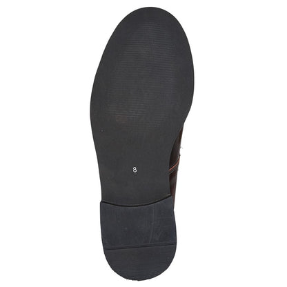 Men’s Oxblood Hi-Shine Leather Toggle Saddle Shoes