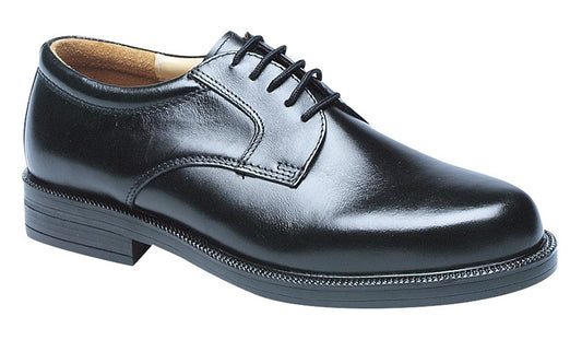 Men’s Black Leather Plain Gibson Shoes