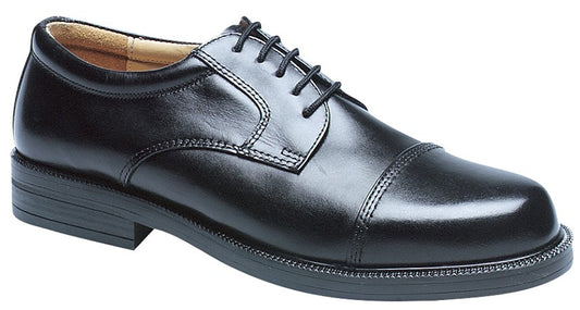 Men’s Black Leather Capped Gibson Shoes