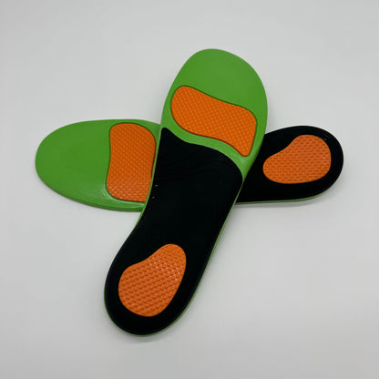 Hybrid structured full length orthotic insole