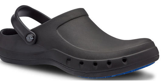 REVIVE non-slip BLACK WORK CLOG