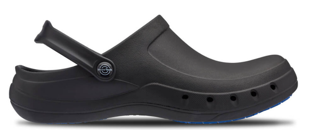 REVIVE non-slip BLACK WORK CLOG