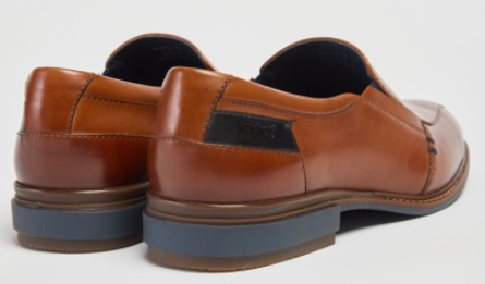 SPEAR COGNAC LEATHER MOCCASIN