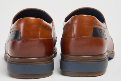 SPEAR COGNAC LEATHER MOCCASIN