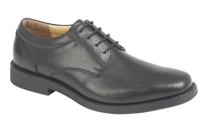 Men’s Black Soft Leather Plain Gibson Shoes
