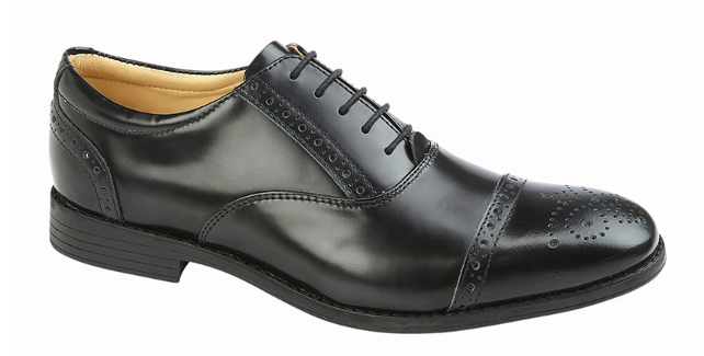 FITZ BLACK SHINE 24/7 COMFORT LACE-UP