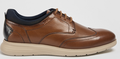 VANTAGE COGNAC LEATHER LACE-UP