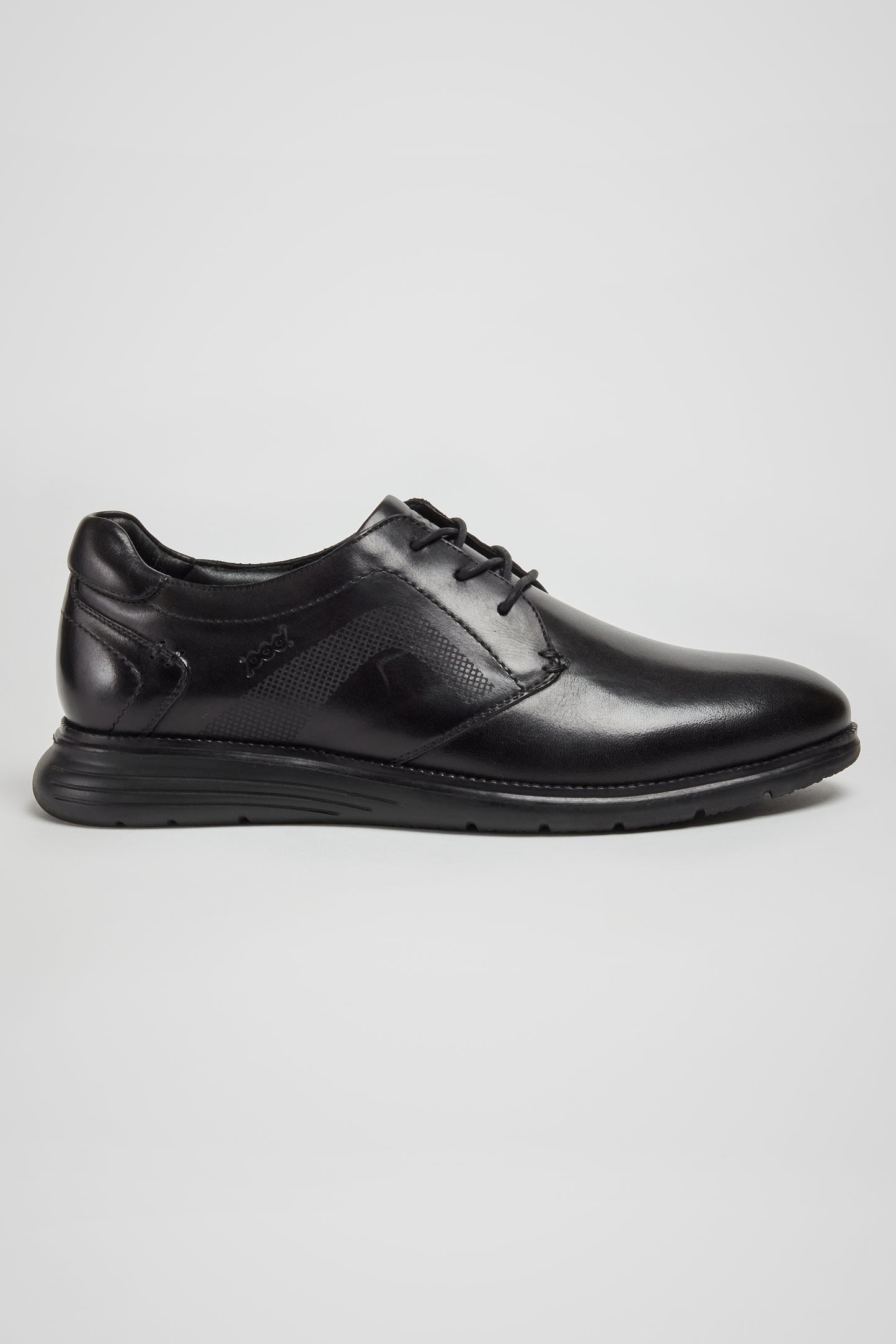 ASTON BLACK LEATHER LACE-UP