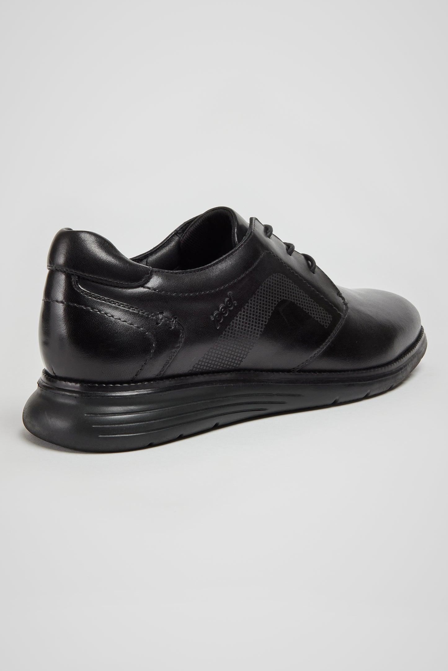 ASTON BLACK LEATHER LACE-UP