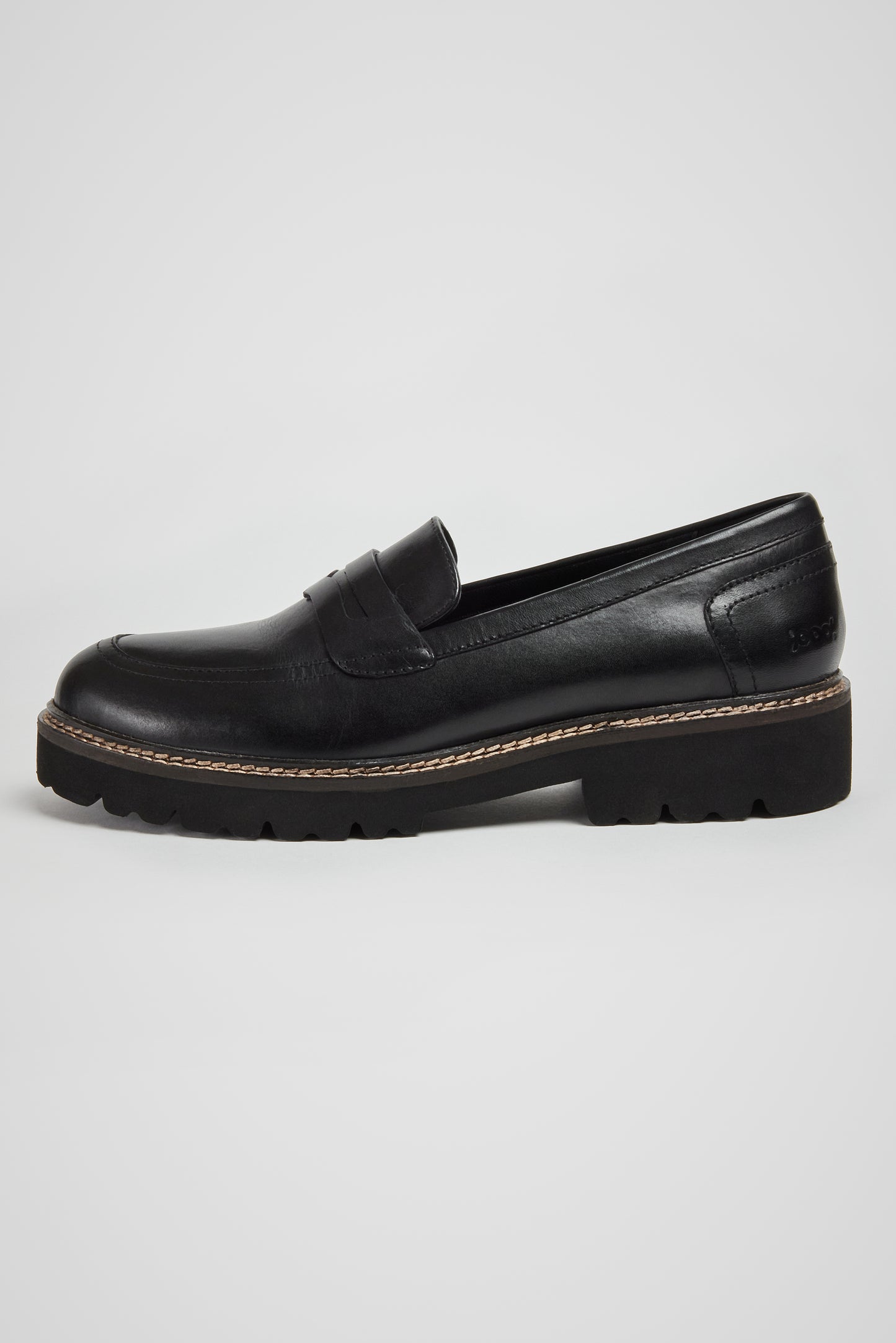 KENNY BLACK LEATHER LOAFER