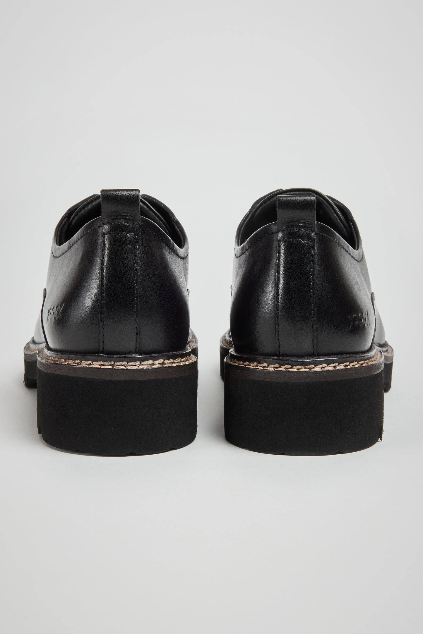 KRIS BLACK LEATHER LACE-UP