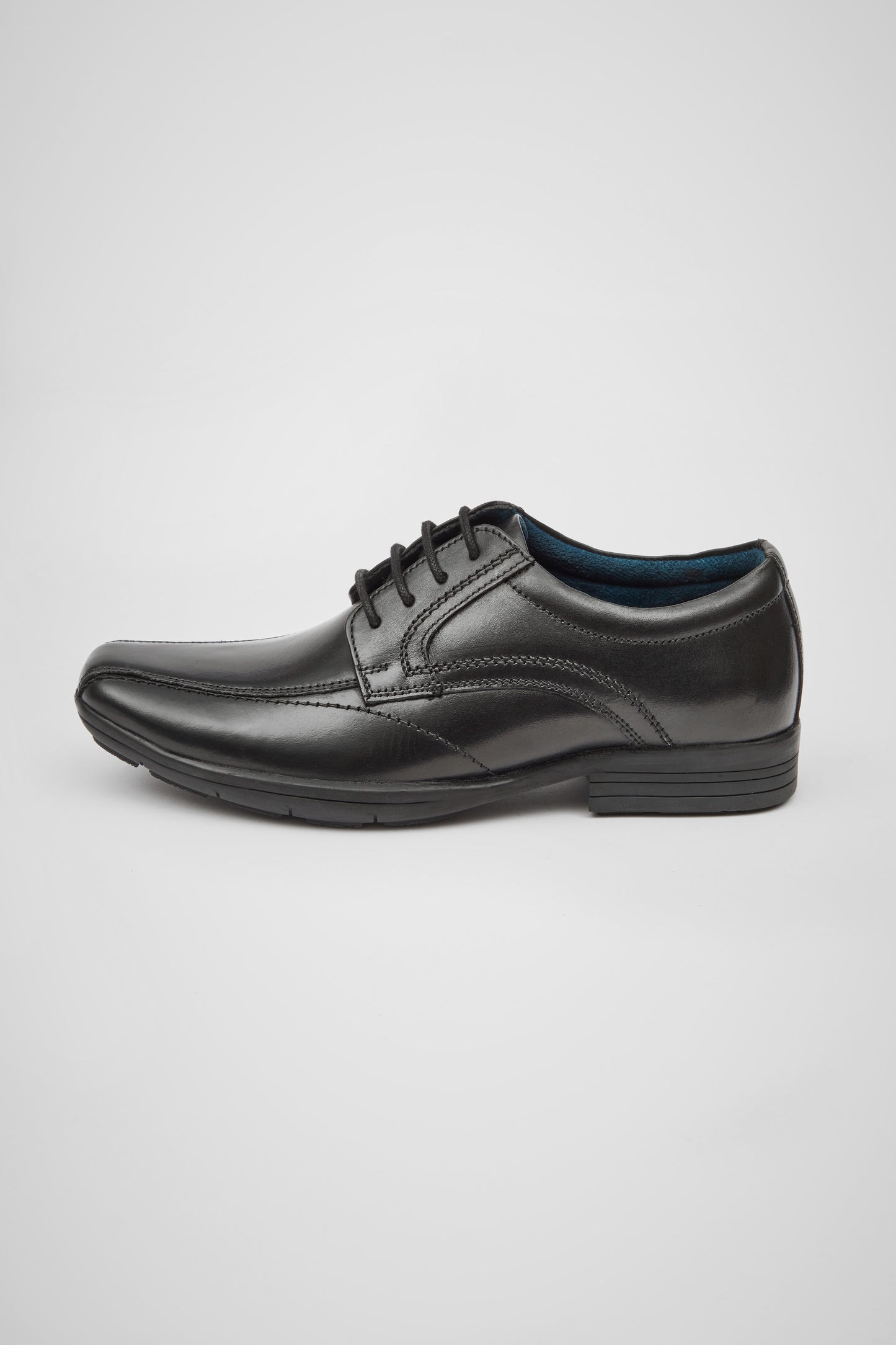 ANGUS BLACK LEATHER LACE-UP