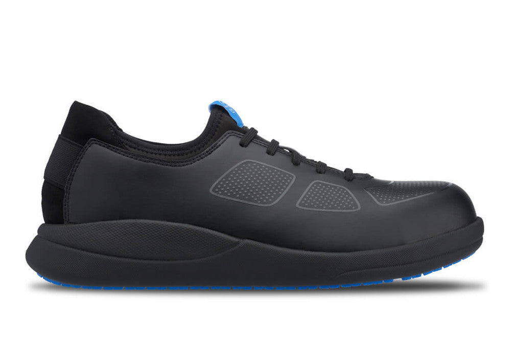 TRANSFORM non-slip BLACK WORK TRAINER WITH SAFETY TOE CAP